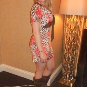 Sexy Animal Print Mini-Dress